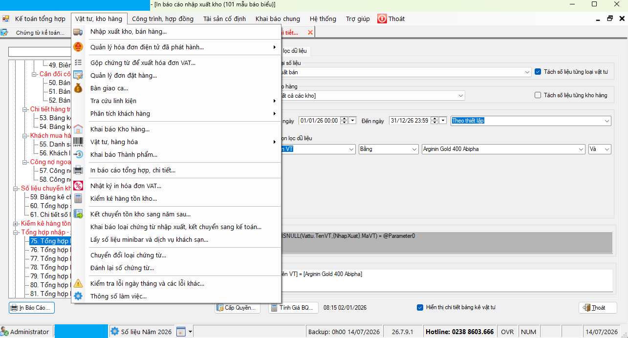 Giao diện phần mềm WinForms Topsoft